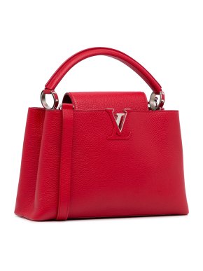 Louis Vuitton Red Taurillon Leather Capucines BB Bag