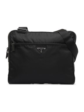 Prada Black Nylon Messenger Bag