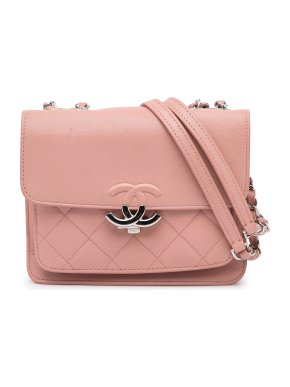 Chanel Pink CC Calfskin Box Flap Bag