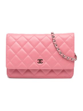 Chanel Pink CC Wallet On Chain