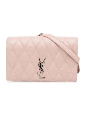 Saint Laurent Diamond Quilted Lambskin Angie Chain Bag