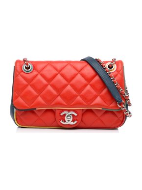 Chanel Lambskin Quilted Cuba Color Flap Bag
