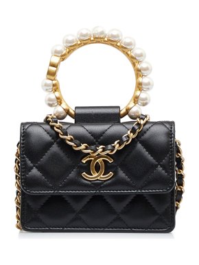 Chanel Pearl Crown Clutch On Chain