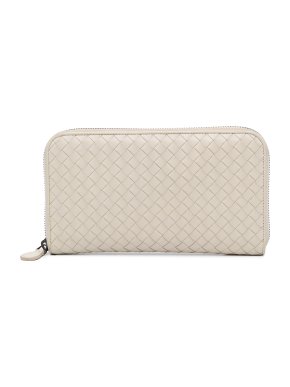 Bottega Veneta Intrecciato Zip Around Wallet