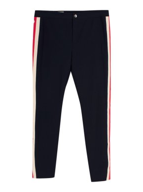 Gucci Navy Side Stripe Trousers