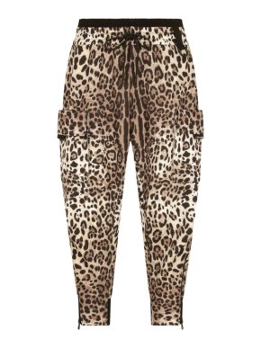 Dolce & Gabbana Leopard Printed Cargo Joggers