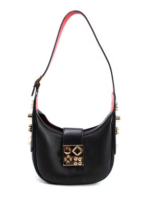 Christian Louboutin Carasky Studded Mini Leather Shoulder Bag