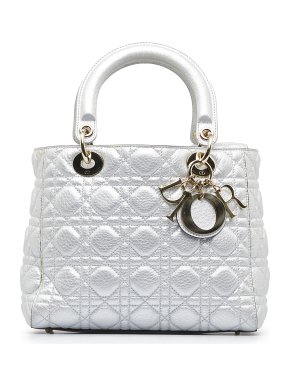 Lambskin Cannage Medium Lady Dior Bag