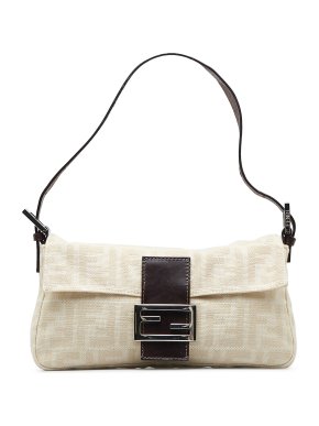 Fendi Zucca Canvas Baguette Bag