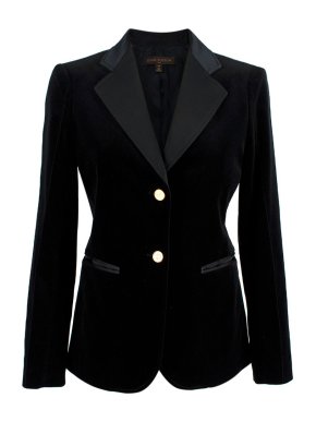 Louis Vuitton Black Velvet Blazer