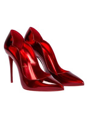 Christian Louboutin Hot Chick 100 patent leather pumps
