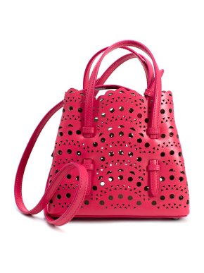 Alaia Le Mina 16 Vienne Wave Leather Tote Bag