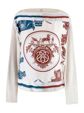 Hermes Ex Libris Twillaine Cashmere Blend Jumper