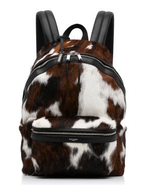 Saint Laurent Pony Hair City Backpack