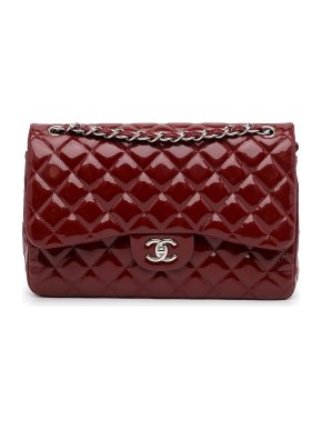 Chanel Jumbo Classic Patent Double Flap