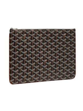 Black Goyardine Senat MM Pouch