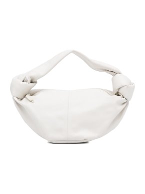 Bottega Veneta White Leather Double Knot bag