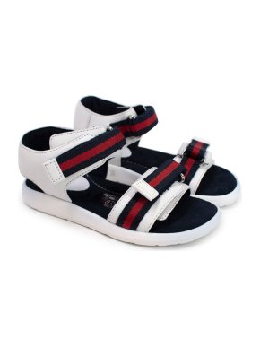 Gucci Kid's 25 White Web Sandals