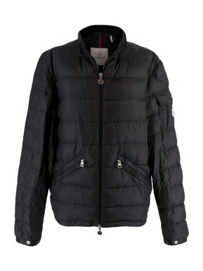 Moncler Black Agay Quilted Down Jacket