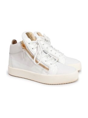 Giuseppe Zanotti White Mid-Top Kriss Trainers