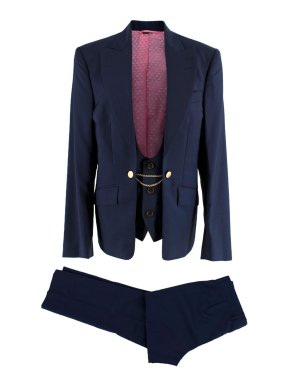 Vivienne Westwood Navy Waistcoat Insert Suit