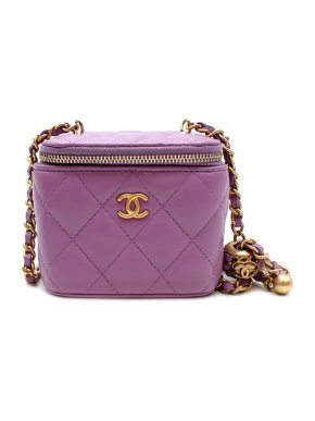 Chanel Lilac Pearl Crush Mini Vanity Bag