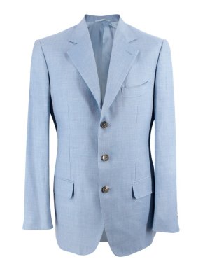 Loro Piana Sky Blue Cashmere & Linen Slim Fit Blazer