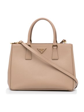 Prada Saffiano Lux Galleria Double Zip Tote Bag