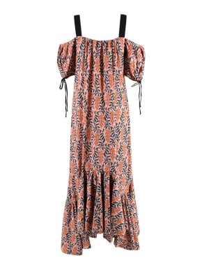 Agua By Agua Bendita Cotton Floral Girasol Dress