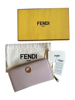 Fendi Pink Zip-around Wallet