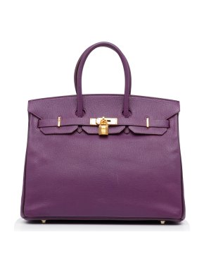 Hermes HSS Purple Special Order Birkin 35 RGHW