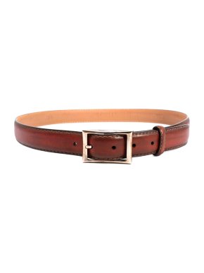 Berluti Brown Hand Patina Belt - Size 90
