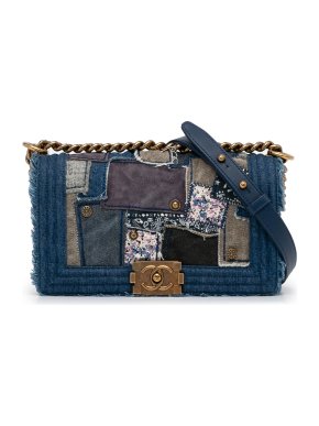 Chanel Medium Denim Patchwork Boy Bag