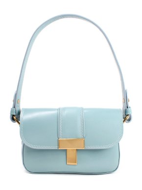 Tusting Blue Leather Shoulder Bag