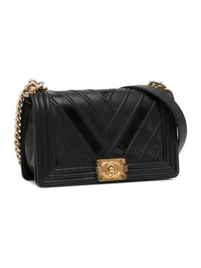 Chanel Medium Chevron Boy Flap