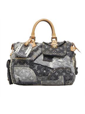 Louis Vuitton Monogram Denim Patchwork Speedy 30