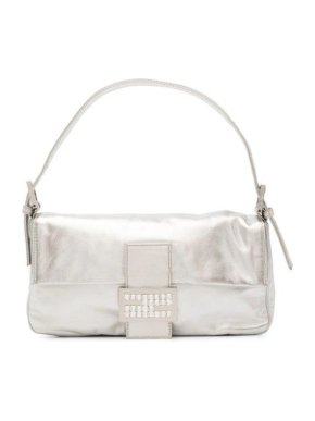 Fendi Crystal Embellished Mamma Baguette Bag