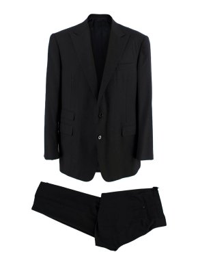 Ralph Lauren Black Wool Single Breasted Suit