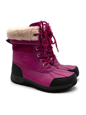 UGG Pink Lace-Up Butte II Boots