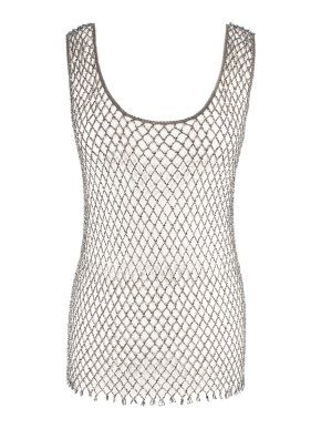 Bespoke Bead Embellished Fishnet Vest