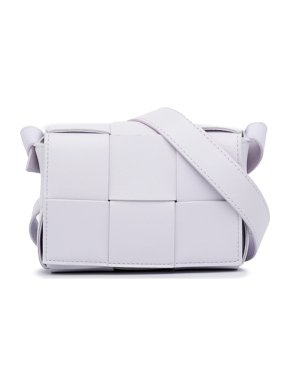 Bottega Veneta Lilac Mini Intrecciato Cassette Bag