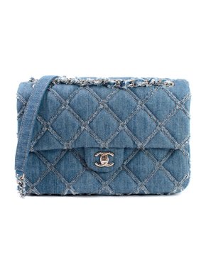 Chanel Quilted Denim Flap Bag