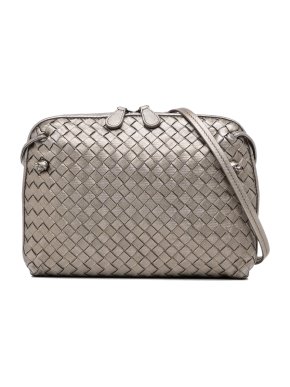 Bottega Veneta Metallic Intrecciato Nodini Bag
