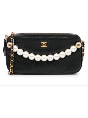 Chanel CC Pearl Wallet On Chain