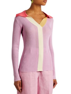 Birger Christensen Remain Joy Ribbed-Knit Top