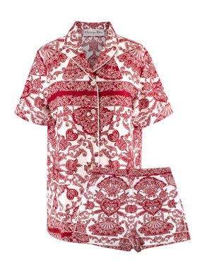 Dior x Cactus Jack Chez Moi Silk Short-Sleeved Shirt & Shorts