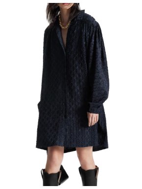 Louis Vuitton Reverse Monogram Fil Coupé Shirt Dress