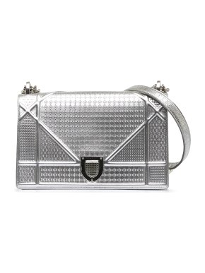 Microcannage Silver Diorama Shoulder Bag
