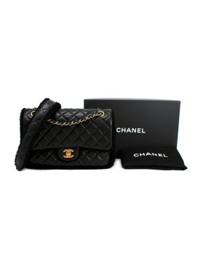 Chanel Black Shearling Trimmed CC Muff Flap Bag