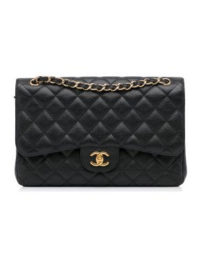 Chanel Jumbo Classic Caviar Double Flap Bag